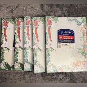 Geographics Jungle Theme Letterhead Paper Set Of 5 (100 Sheet Packs)